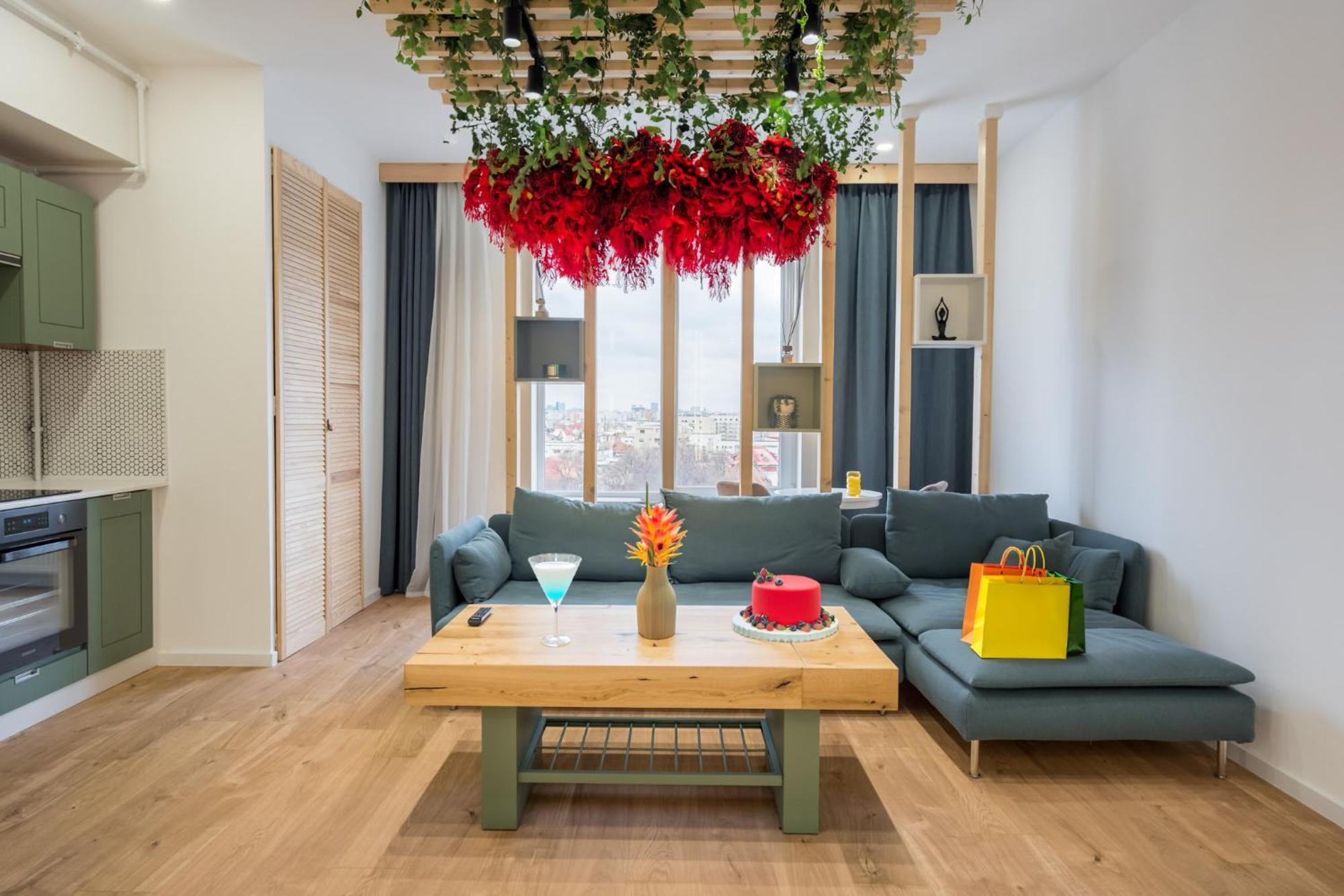 Jungle Escape - Luxe 1-Br Haven In Bucharest公寓 外观 照片